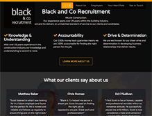Tablet Screenshot of blackandcorecruitment.com.au